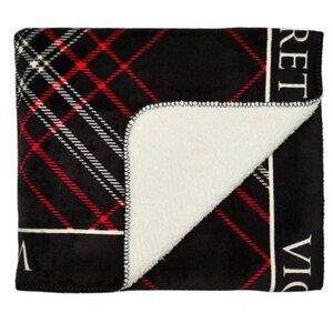 Victoria’s Secret Plaid Cozy Sherpa Throw Blanket - NWT